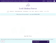 Tablet Screenshot of lookfabulousforever.com